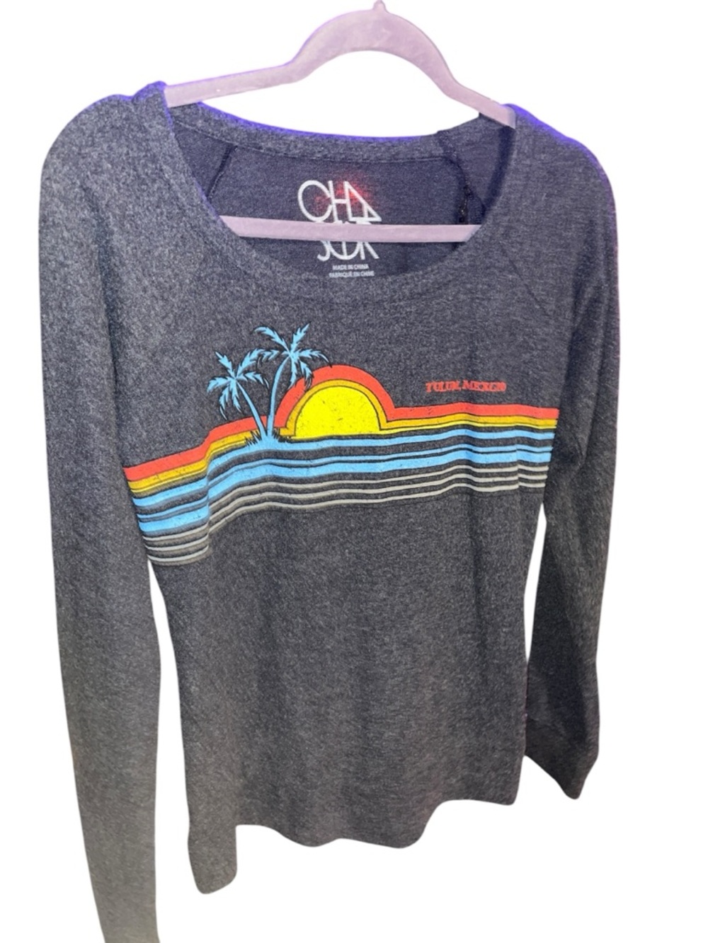 Chaser long sleeve Talum Mexico lightweight long sleeve sweatshirt NWT